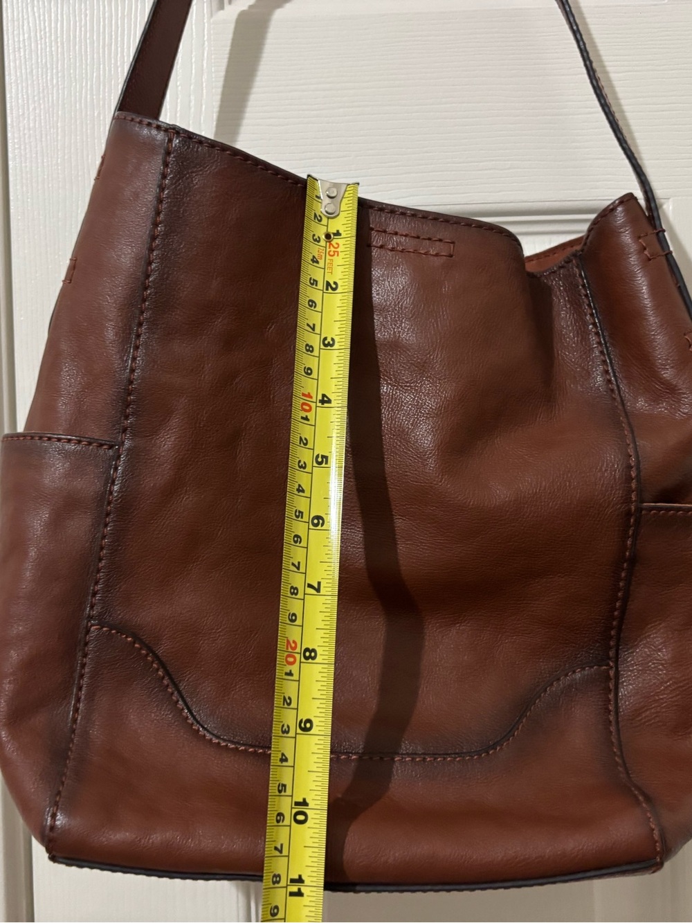 NWT Frye Brown Genuine Leather Shoulder Bag - Picture 8 of 8